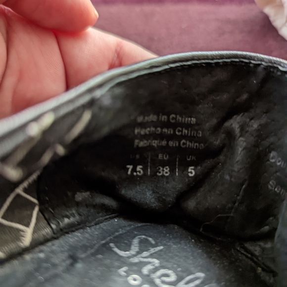 SHELLYS LONDON Blue Suede Platform Shoes Size 7.5 - Picture 7 of 9